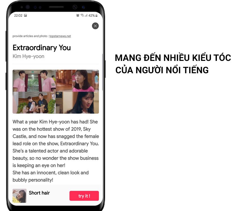 Cung cấp nhiều kiểu t&oacute;c người nổi tiếng