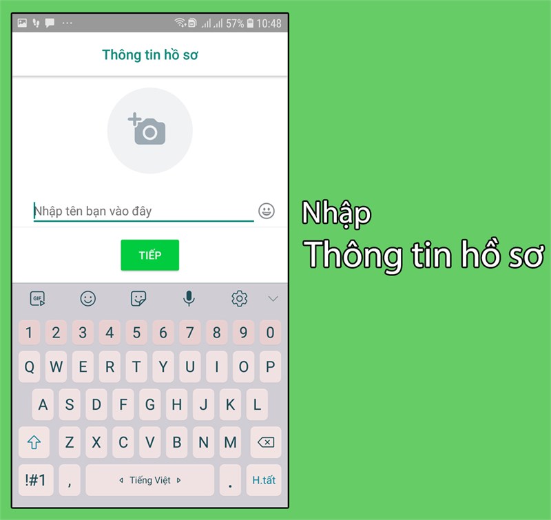 Nhập th&ocirc;ng tin c&aacute; nh&acirc;n