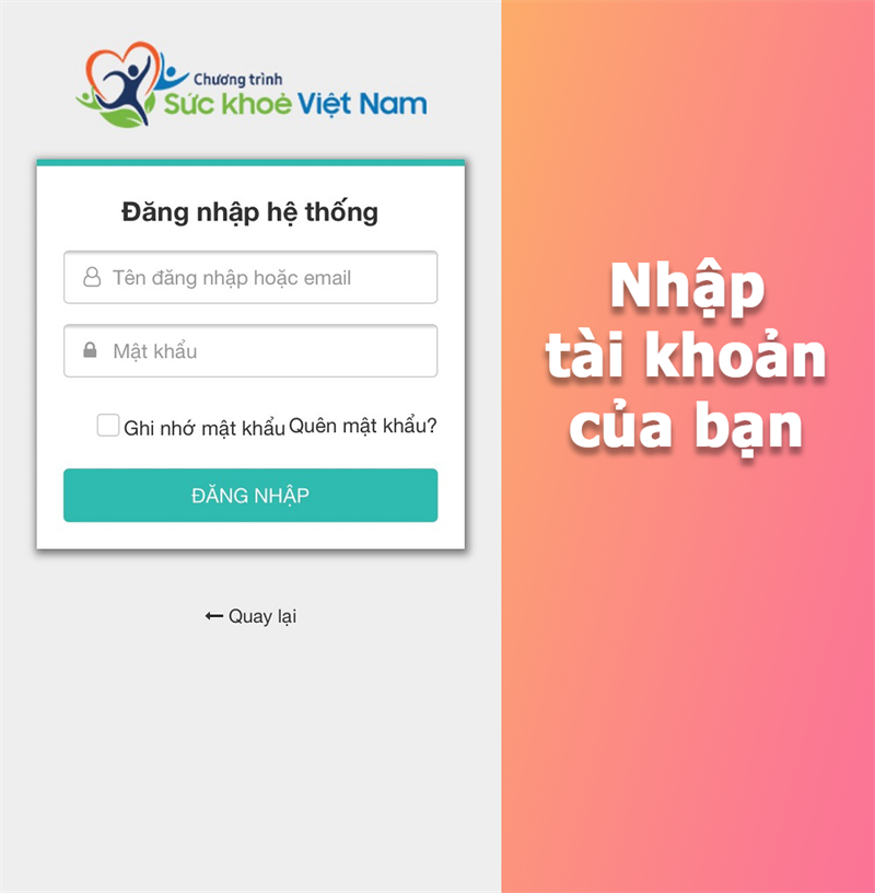 Nhập t&agrave;i khoản đăng nhập