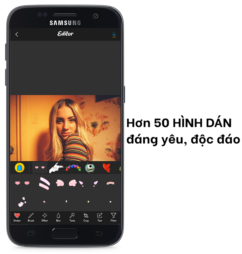 Sweet face camera - Hơn 50 h&igrave;nh d&aacute;n đ&aacute;ng y&ecirc;u, độc đ&aacute;o&nbsp;