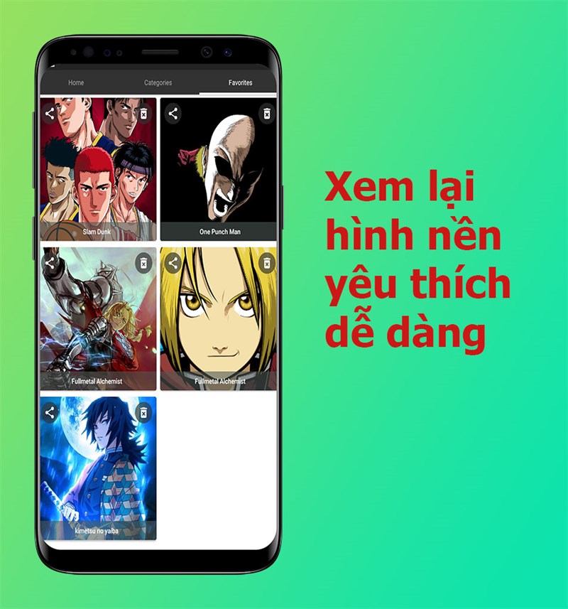 Xem lại hình nền yêu thích trên Anime Wallpaper HD