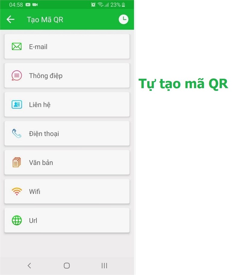 Tự tạo mã QR