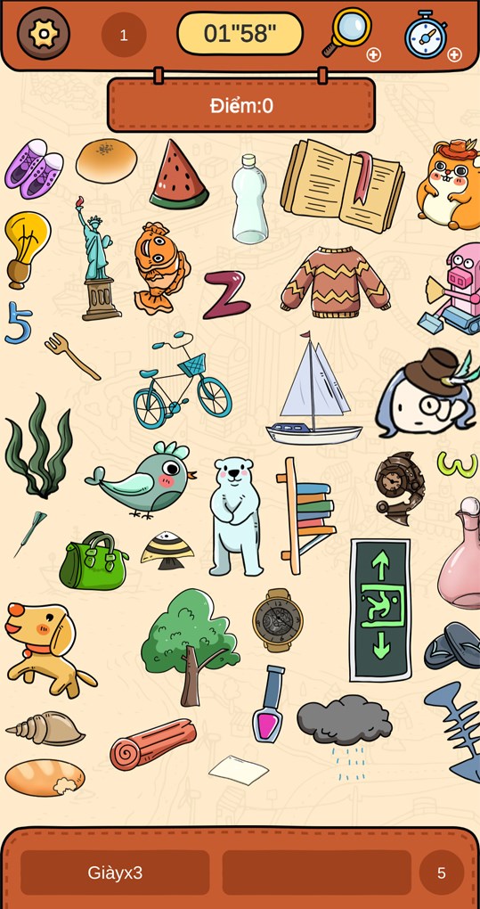 Những món đồ được sắp xếp khá hỗn độn