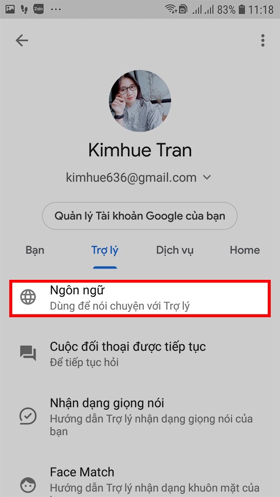 Chọn ng&ocirc;n ngữ