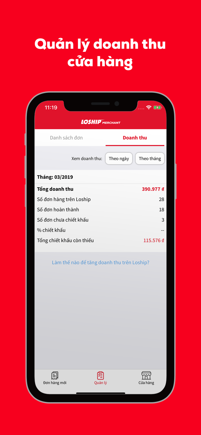 Quản l&yacute; doanh thu cửa h&agrave;ng