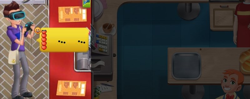 Kh&aacute;ch h&agrave;ng đ&atilde;ng tr&iacute; trong tr&ograve; chơi Cooking Diary&reg;