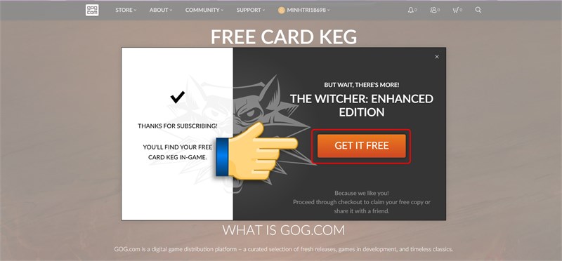 Chọn tiếp Get It Free.