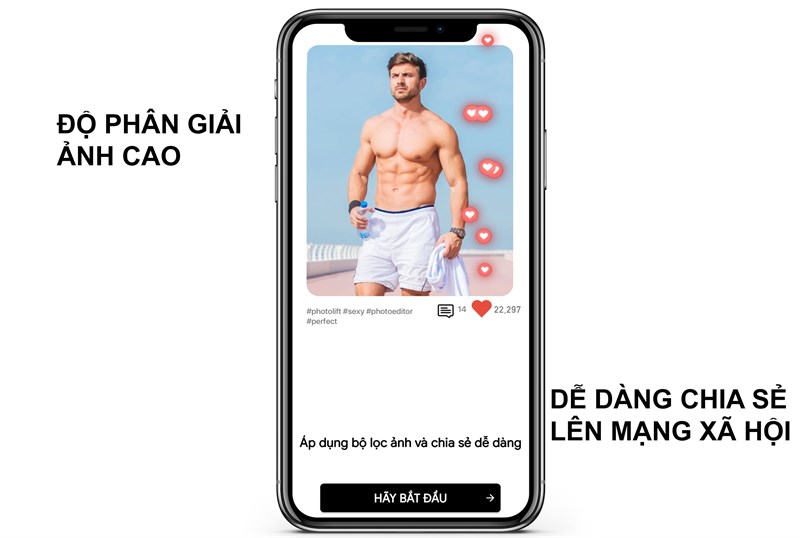 Độ ph&acirc;n giải ảnh cao, dễ d&agrave;ng chia sẻ l&ecirc;n mạng x&atilde; hội