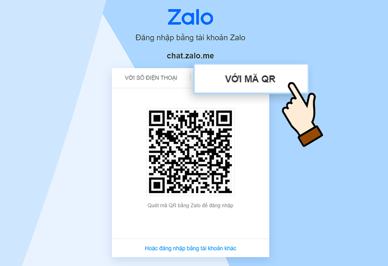 Chỉ dẫn đăng nhập Zalo website bằng tính năng quét mã QR