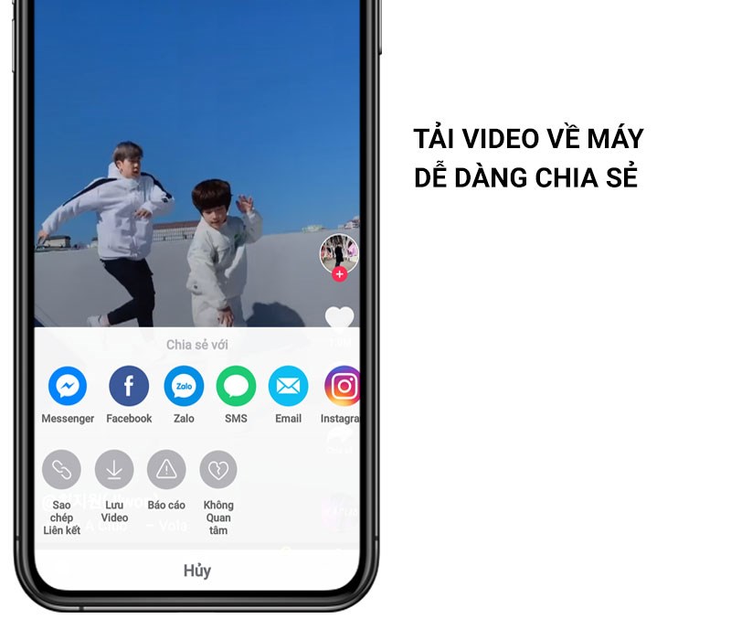 Tải video về máy chất lượng cao, dễ dàng chia sẻ