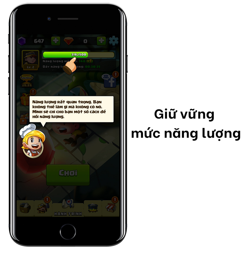 Lu&ocirc;n giữ vững mức năng lượng