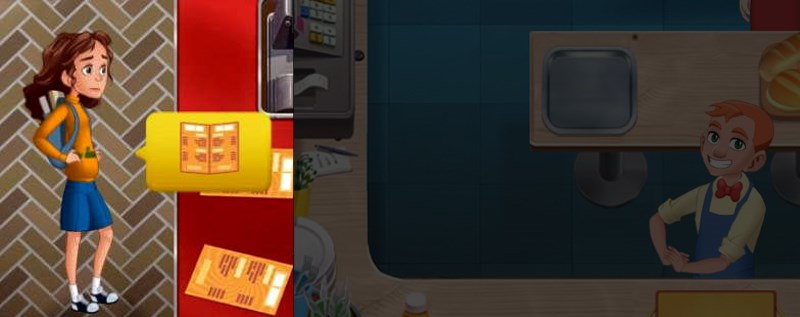 Kh&aacute;ch h&agrave;ng hay suy ngẫm trong tr&ograve; chơi Cooking Diary&reg;