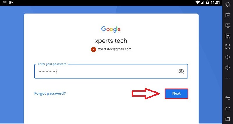 đăng nhập tài khoản Google trên giả lập Nox 