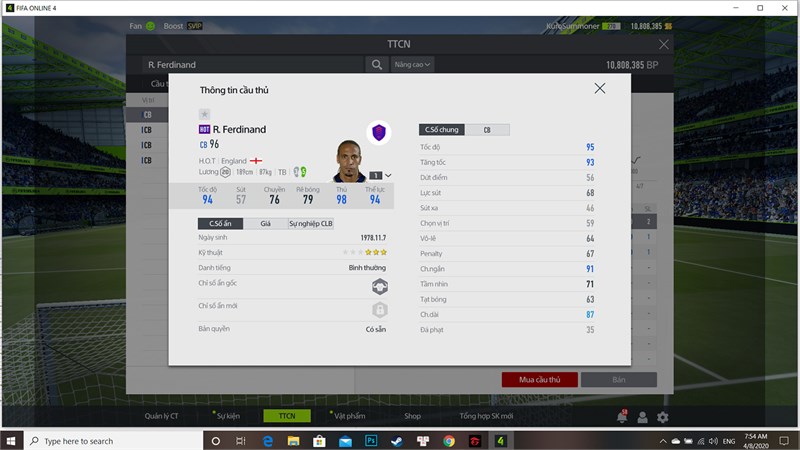 Ferdinand cầu thủ c&oacute; khả năng ph&ograve;ng ngự to&agrave;n diện