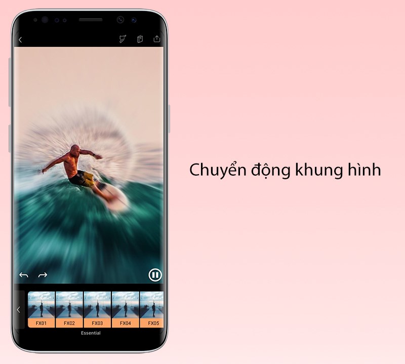 Chuyển động khung hình(Camera Fx): tạo nên những chuyển động khung hình, làm méo khung hình cho bức ảnh thêm tuyệt vời.