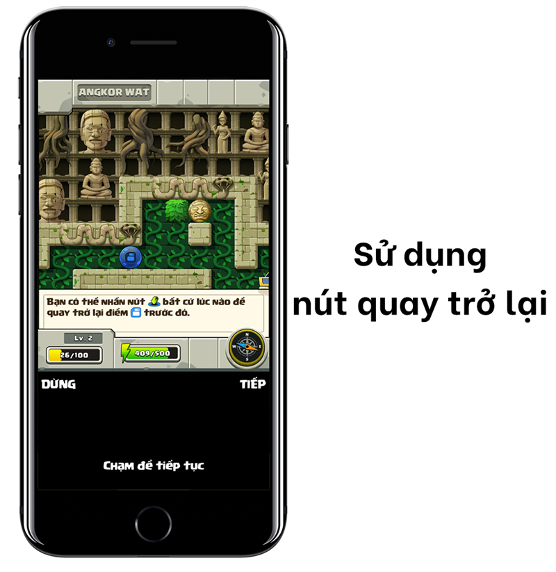 Sử dụng n&uacute;t quay lại