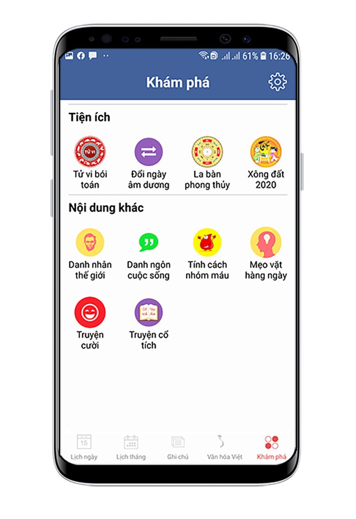 Tiện ích trong ứng dụng lịch vạn niên 2020 & Lịch Việt