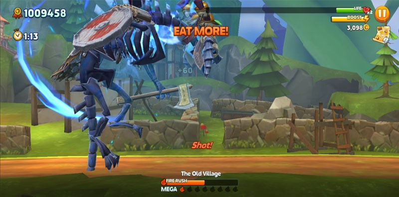 Rồng Dragnarok trong chế độ Tournament với sức mạnh v&ocirc; song v&agrave; lượng m&aacute;u dồi d&agrave;o