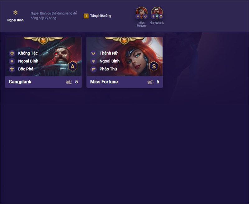 C&aacute;c tướng hệ Ngoại Binh