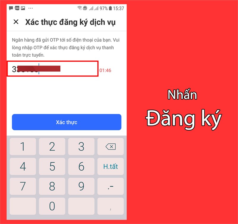Xác thực đăng ký dịch vụ