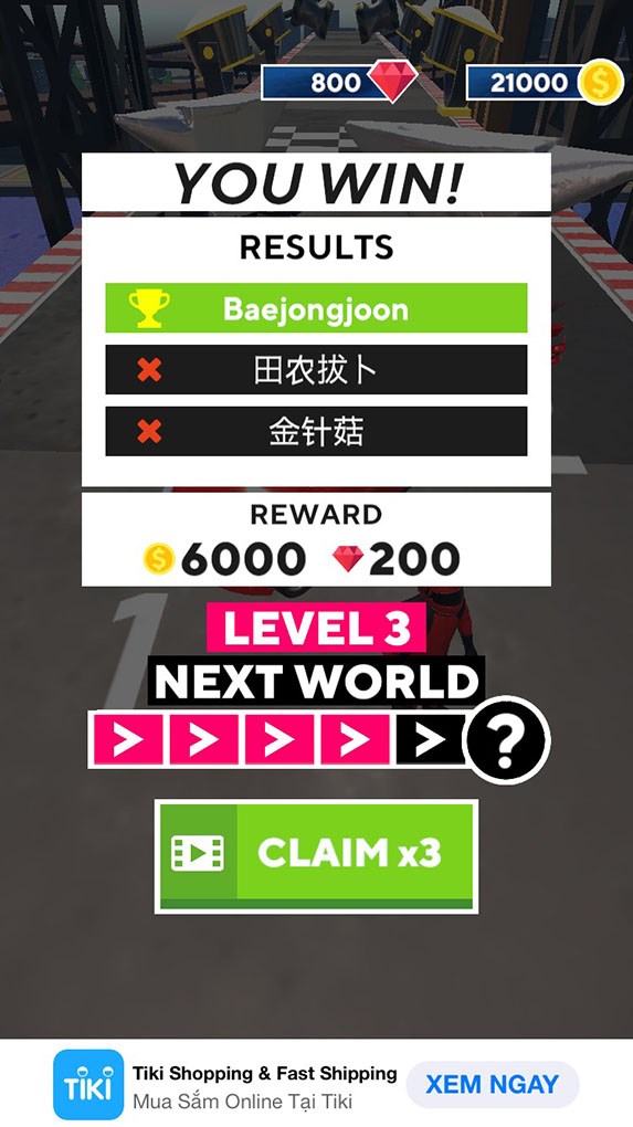 nhận th&ecirc;m tiền thưởng bằng c&aacute;ch xem video trong Smash Cars