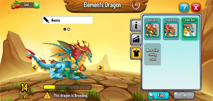 Hình dạng trưởng thành của Elements Dragon (rồng nguyên tố) trông cực kỳ ngầu