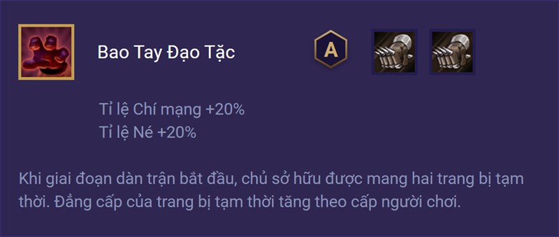 Trang bị Bao Tay Đạo Tặc