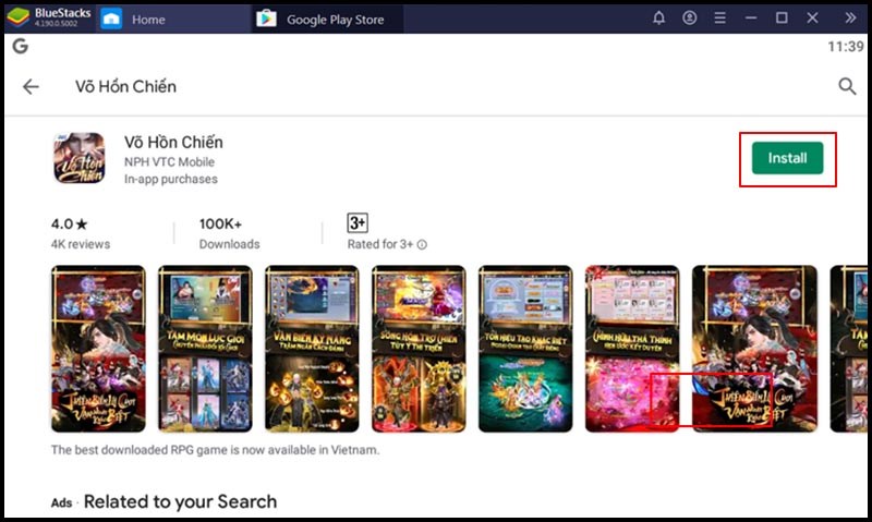 Cài đặt game VHC
