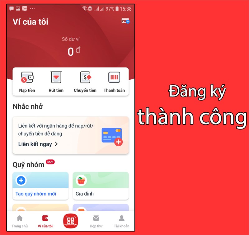  Đăng ký thanh toán trực tuyến thành công<