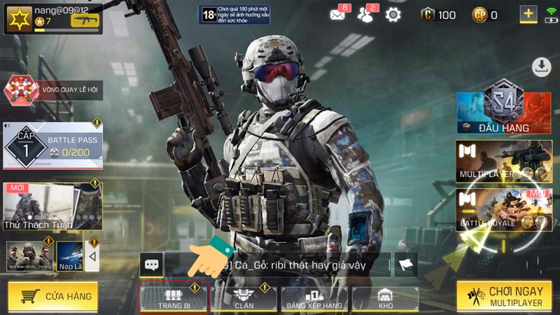 Cách đổi ngoại hình, trang bị nhân vật Call Of Duty Mobile