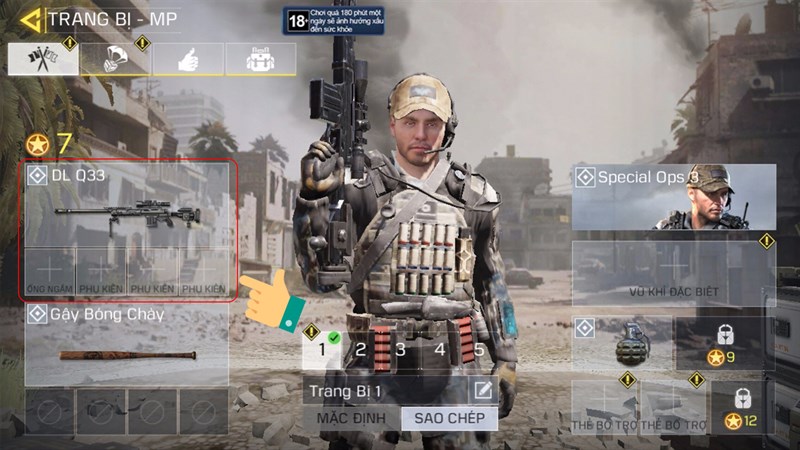 Cách đổi ngoại hình, trang bị nhân vật Call Of Duty Mobile