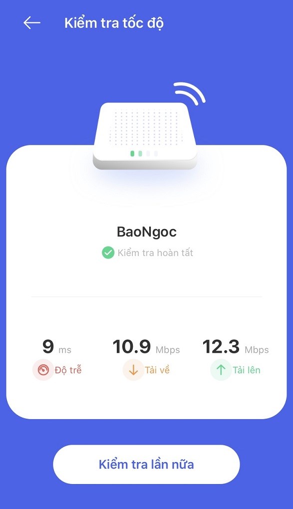 Kiểm tra thông tin mạng trên ứng dụng Hi FPT
