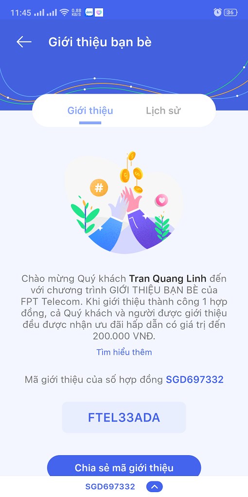 Chương trình ưu đãi Giới Thiệu Bạn Bè