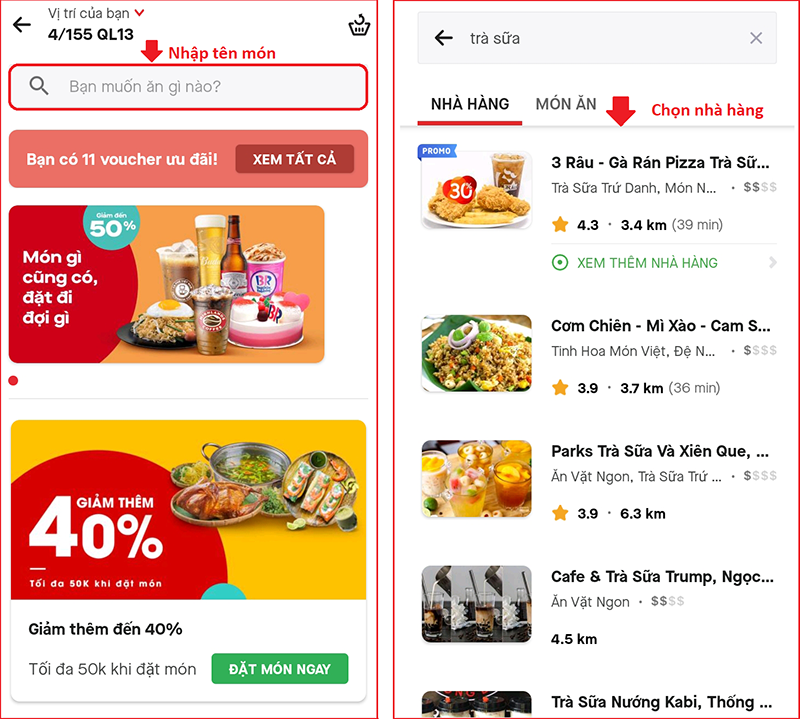 T&igrave;m cửa h&agrave;ng theo t&ecirc;n m&oacute;n