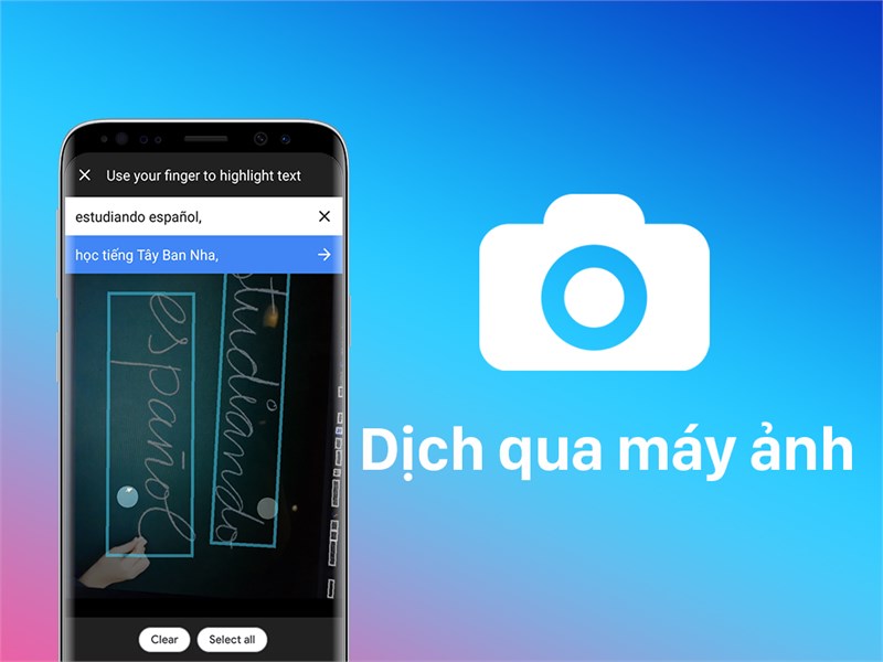 4. Dịch văn bản thông qua máy ảnh