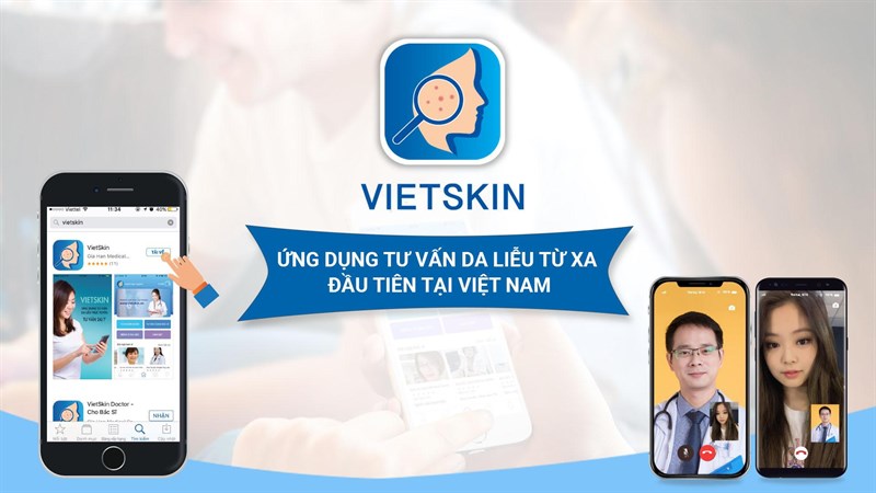  Ứng dụng tư vấn da liễu từ xa đầu tiên tại Việt Nam
