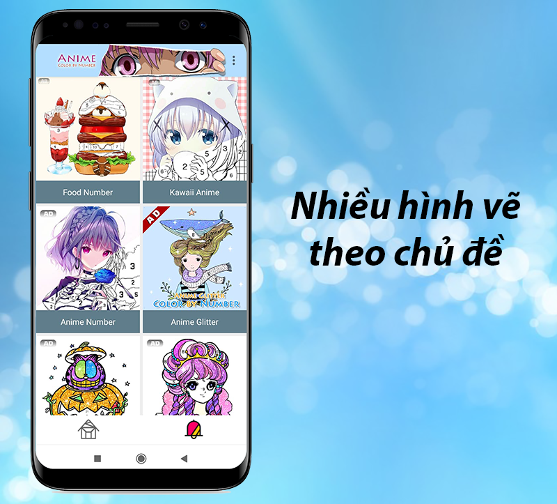 Tô màu theo nhiều chủ đề hấp dẫn