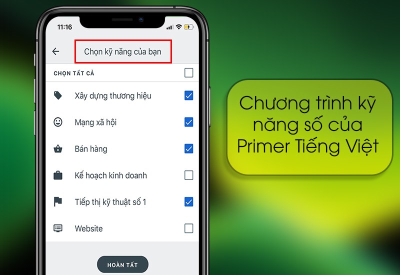 Chương trình kỹ năng của Primer