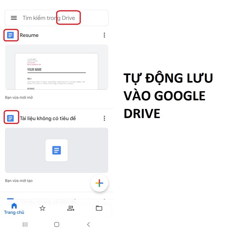 Tự động lưu