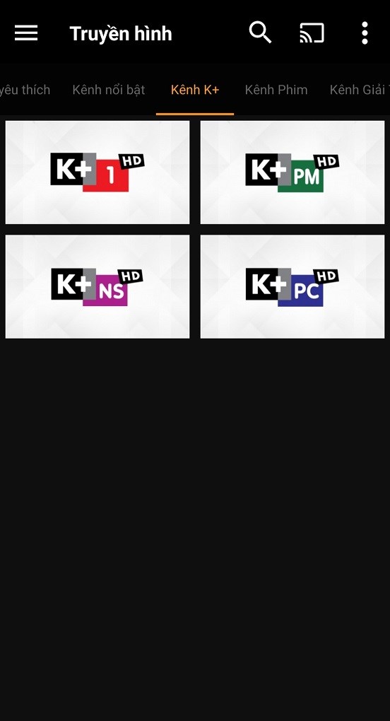 Gói truyền hình K+