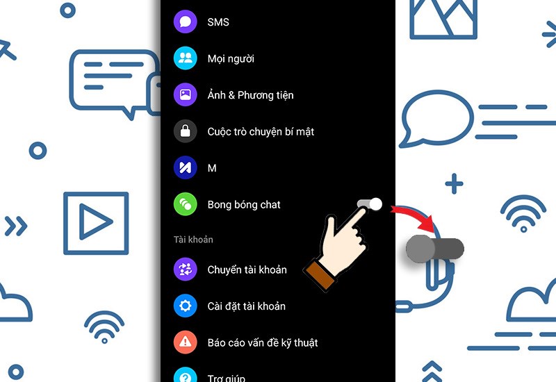 c&aacute;ch tắt bong b&oacute;ng chat Facebook Messenger