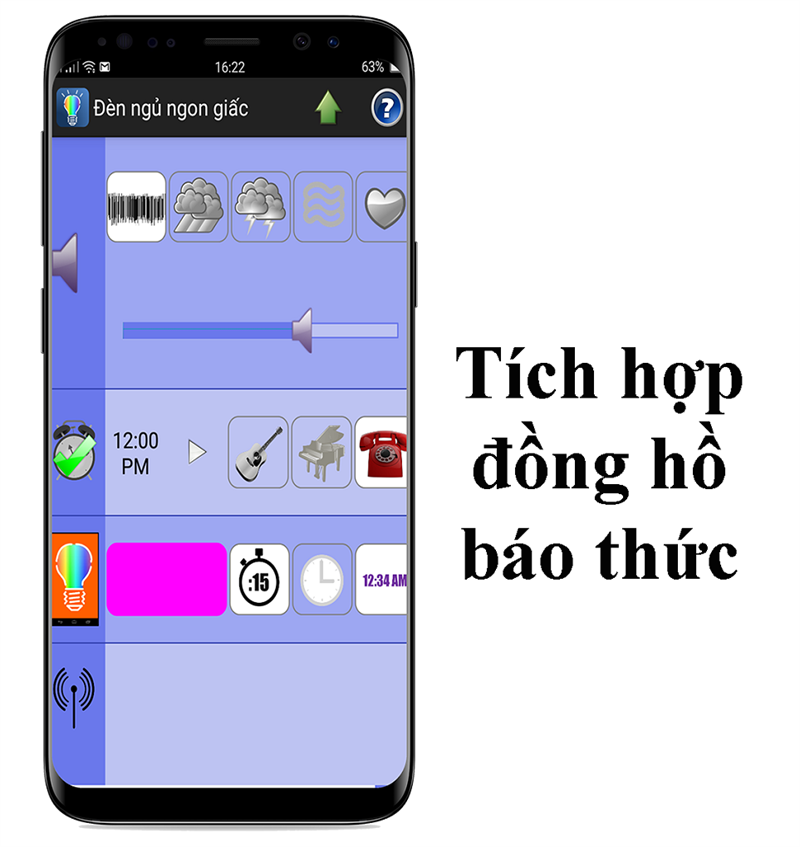 Tích hợp đồng hồ báo thức