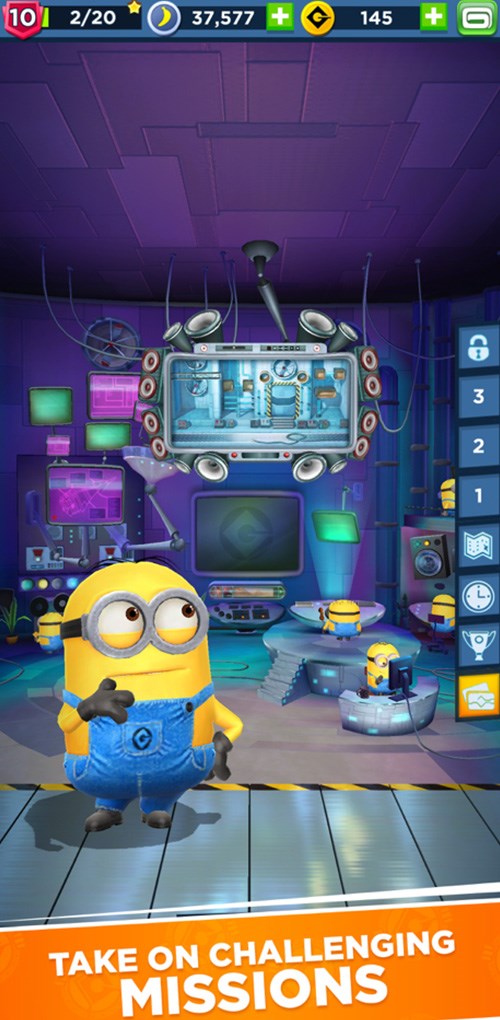 Vượt qua các nhiệm vụ thử thách trong Minion Rush