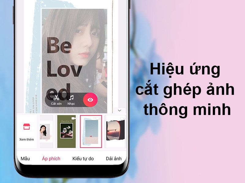  Cắt ghép ảnh với công cụ thông minh tại Meitu