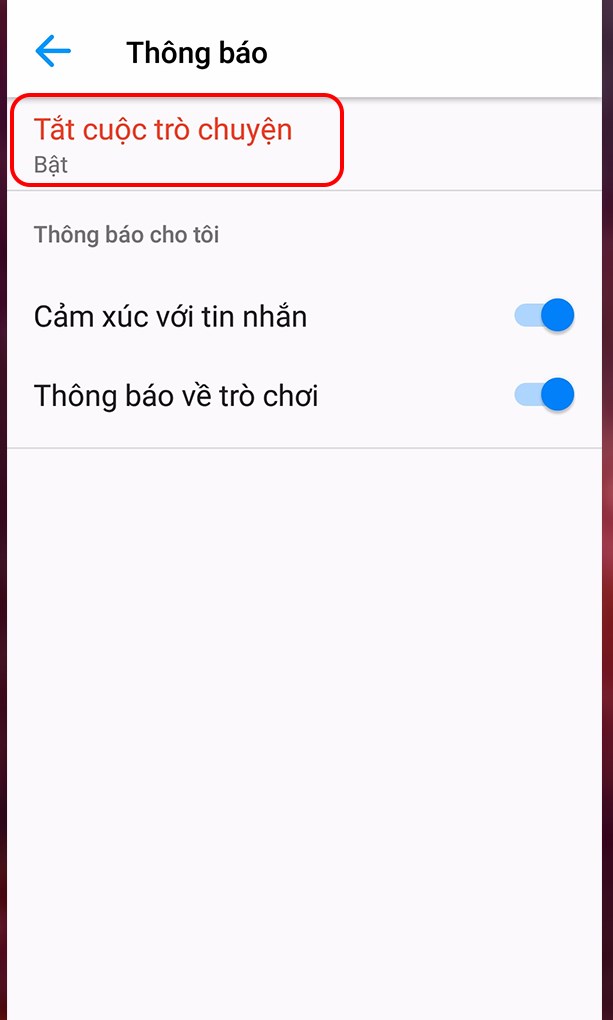 C&aacute;ch tắt th&ocirc;ng b&aacute;o ứng dụng Facebook Messenger