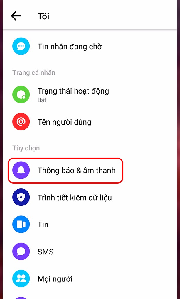 C&aacute;ch tắt th&ocirc;ng b&aacute;o ứng dụng Facebook Messenger