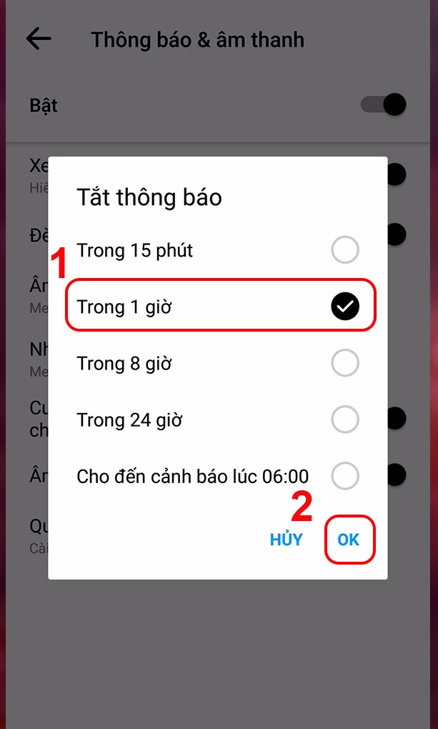 C&aacute;ch tắt th&ocirc;ng b&aacute;o ứng dụng Facebook Messenger