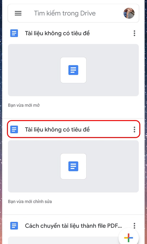 Chọn file tài liệu muốn chuyển sang định dạng PDF