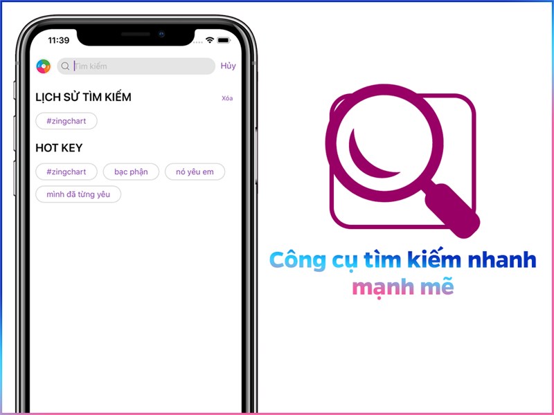 Tích hợp công cụ tìm kiếm mạnh mẽ