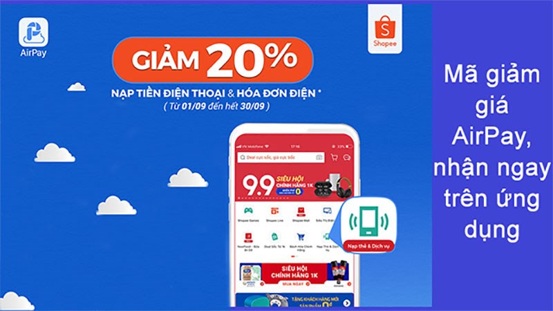 2 Cách nhận mã giảm giá trên ứng dụng&nbsp; AirPay